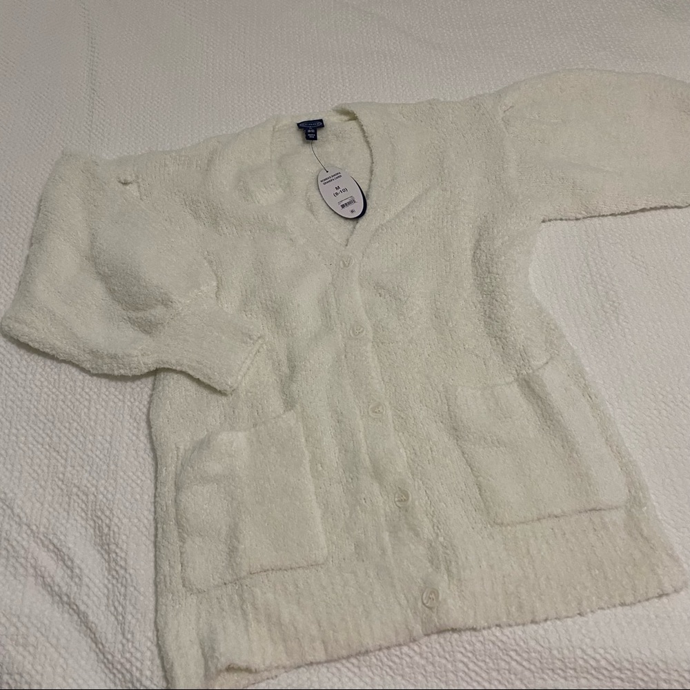 Fuzzy, Soft Cardigan, Grandpa Sweater, Medium M